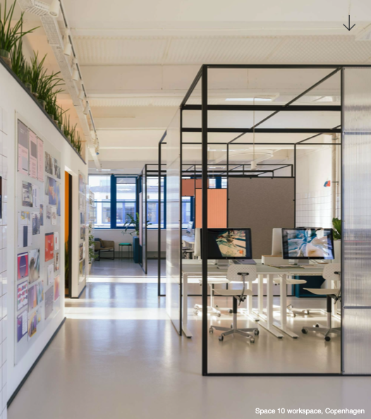 Image showing interior design of Space 10 workspace in Copenhagen